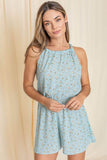 EG Fashion Halter Neck Floral Romper - Rosa Apparel