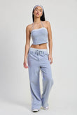 Emory Park Double Waist Straight Leg Pants - Rosa Apparel