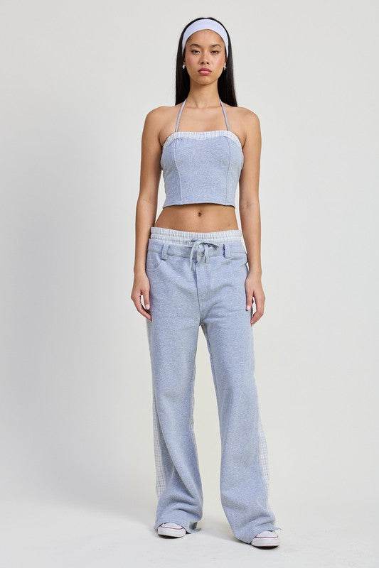 Emory Park Double Waist Straight Leg Pants - Rosa Apparel