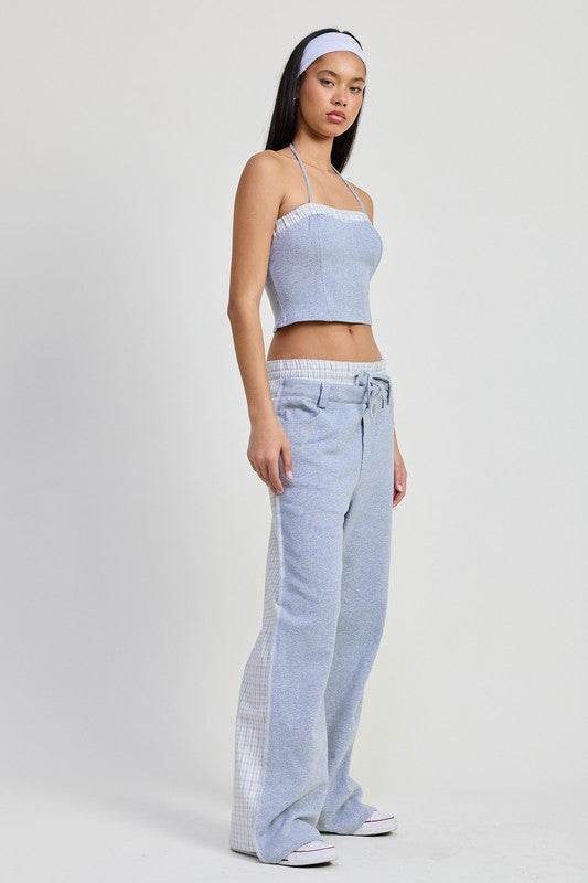 Emory Park Double Waist Straight Leg Pants - Rosa Apparel