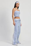 Emory Park Double Waist Straight Leg Pants - Rosa Apparel