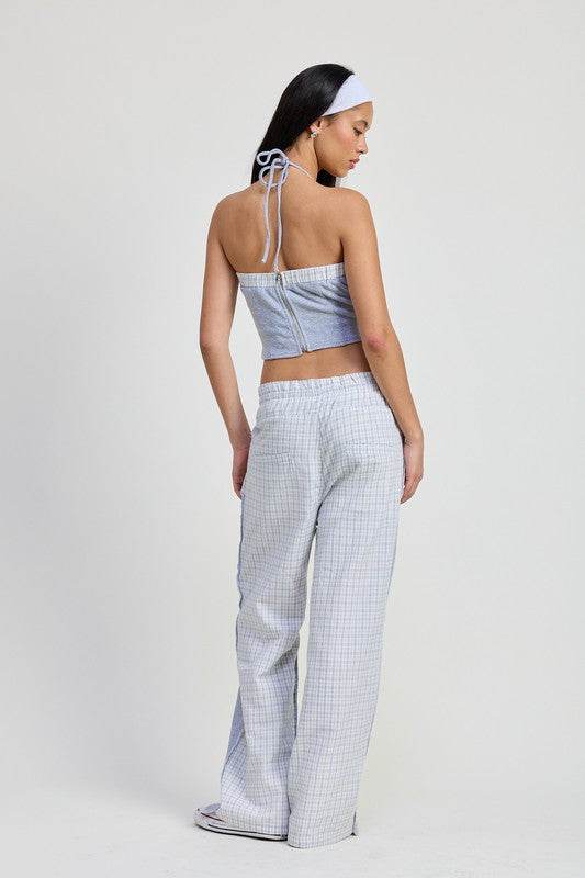 Emory Park Double Waist Straight Leg Pants - Rosa Apparel