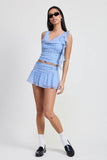 MINI RUCHED SKIRT - Rosa Apparel