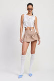 SLEEVELESS SHEER BOW TOP - Rosa Apparel