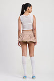 SLEEVELESS SHEER BOW TOP - Rosa Apparel