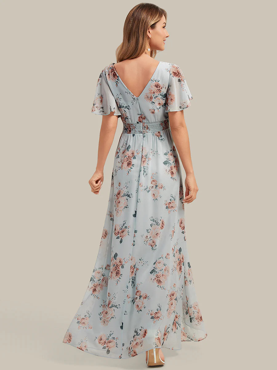 blue dress for baby girl Ever Pretty Bridesmaid High-Low Dress – Rosa Apparel