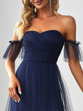 Ever Pretty Strapless A line Ruffles Sleeves Dresses - Rosa Apparel