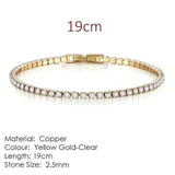Fashion Multicolor Zircona Tennis Chain Bracelet for Women - Rosa Apparel