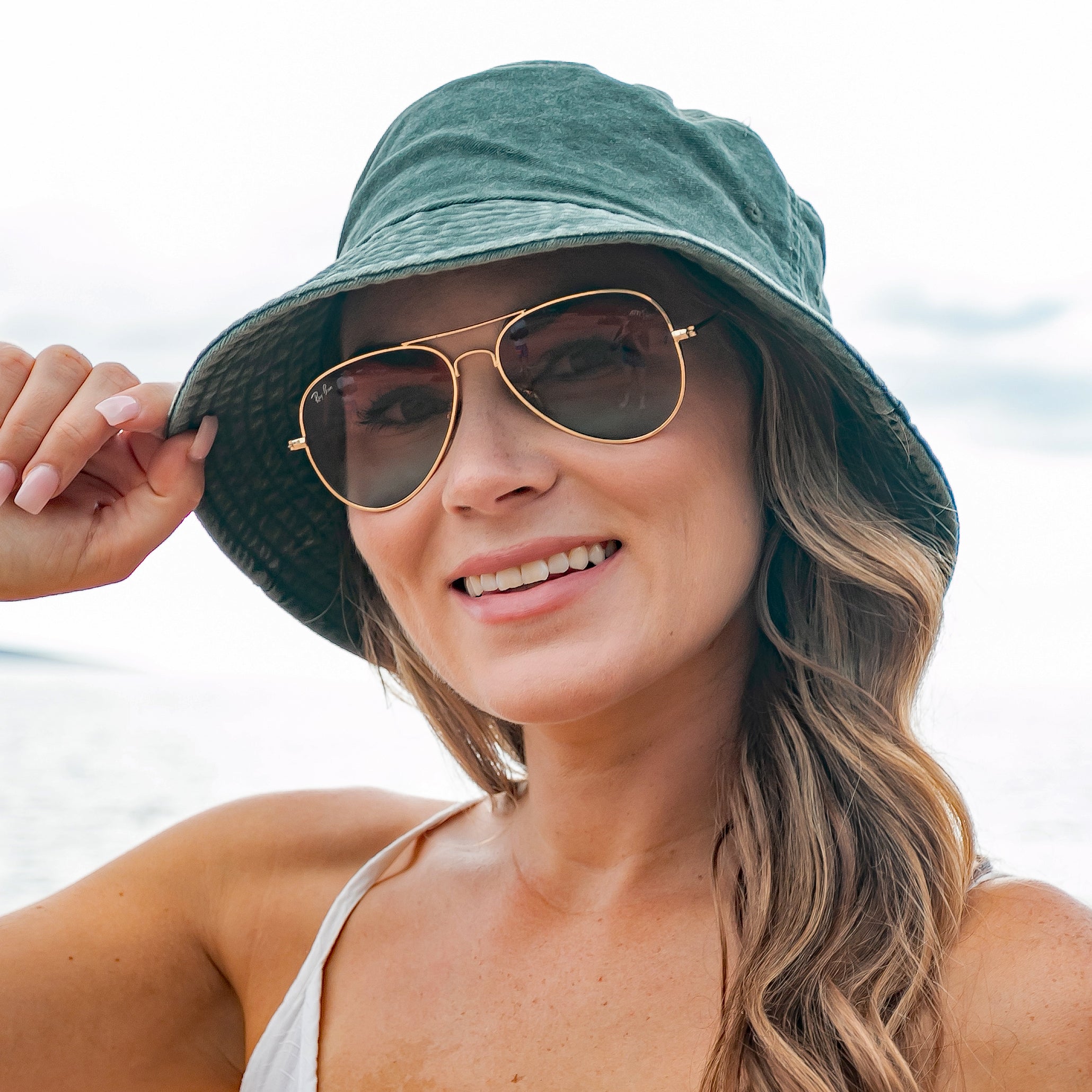 Aili’s Corner Washed Distressed Cotton Bucket Hat
