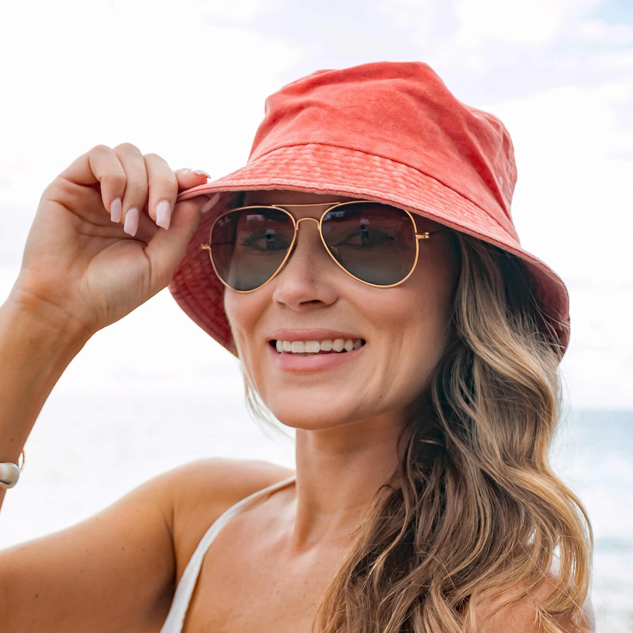 Aili’s Corner Washed Distressed Cotton Bucket Hat