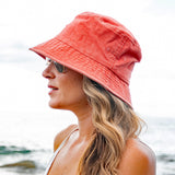Aili’s Corner Washed Distressed Cotton Bucket Hat
