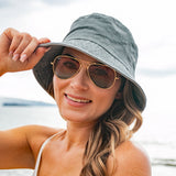 Aili’s Corner Washed Distressed Cotton Bucket Hat