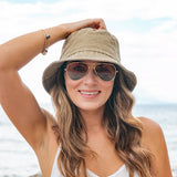 Aili’s Corner Washed Distressed Cotton Bucket Hat