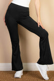 High Waist Side Pocket Flare Leggings - Rosa Apparel