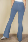 High Waist Side Pocket Flare Leggings - Rosa Apparel