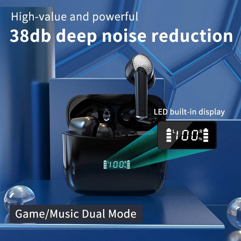 DZ-iTech Wireless Earbuds J8 Pro ANC ENC Double Noise Cancelling Headsets TWS BT5.3 - Rosa Apparel