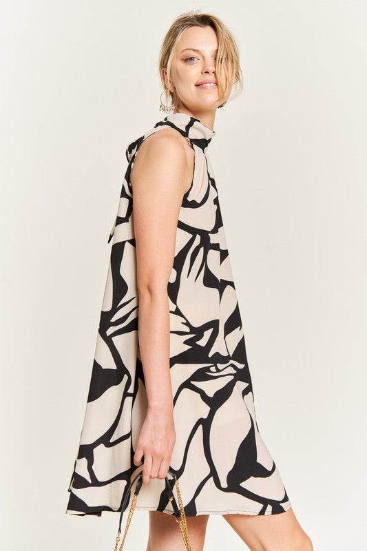 Jade By Jane Resort Style Halter Neck Sleeveless Short Sundress - Rosa Apparel