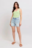 Judy Blue Full Size 2 Button Denim Shorts with Pockets Plus Size - Rosa Apparel