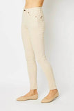 Judy Blue Full Size Garment Dyed Tummy Control Skinny Jeans 88845 - Rosa Apparel