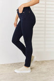 Judy Blue Full Size Garment Dyed Tummy Control Skinny Jeans - Rosa Apparel