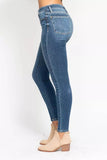 Judy Blue Full Size High Rise Button Fly Skinny Jeans Plus Size - Rosa Apparel