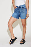 Judy Blue Full Size High Waist Slim Denim Shorts Style #:15277 - Rosa Apparel