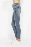 Judy Blue Full Size Tummy Control Contrast Wash Skinny Jeans - Rosa Apparel