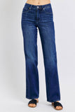 Judy Blue Full Size Tummy Control Straight Jeans Plus Size - Rosa Apparel