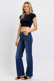 Judy Blue Full Size Tummy Control Straight Jeans Plus Size - Rosa Apparel