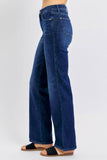 Judy Blue Full Size Tummy Control Straight Jeans Plus Size - Rosa Apparel