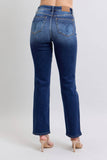 Judy Blue Full Size Washed Straight Leg Jeans with Pockets - Rosa Apparel