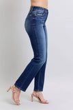 Judy Blue Full Size Washed Straight Leg Jeans with Pockets - Rosa Apparel