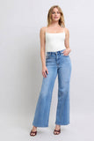 Judy Blue Full Size Wide Leg Jeans with Pockets - Rosa Apparel