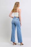 Judy Blue Full Size Wide Leg Jeans with Pockets - Rosa Apparel