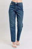 Judy Blue Full Size High Waisted Rigid Magic Non-destroy Straight Leg Jeans Plus Size - Rosa Apparel