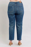Judy Blue Full Size High Waisted Rigid Magic Non-destroy Straight Leg Jeans Plus Size - Rosa Apparel