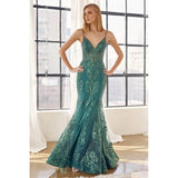 Juliet 274 Embroidered Sequins Mermaid Evening Dress - Rosa Apparel