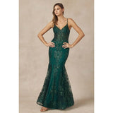 Juliet 274 Embroidered Sequins Mermaid Evening Dress - Rosa Apparel