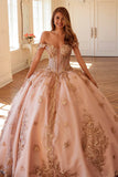 Juliet 3D Butterfly Off Shoulder Quinceañera Ball Gown JT1485J - Rosa Apparel