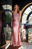 Juliet Applique Satin Sleeveless Gown JT2531K - Rosa Apparel