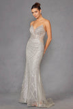 Juliet Beaded Fitted Strapless Gown JT2525L - Rosa Apparel