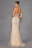 Juliet Beaded Fitted Strapless Gown JT2525L - Rosa Apparel
