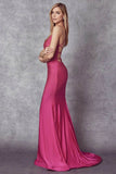 Juliet Beaded Lace-Up Back Mermaid Gown 276 - Rosa Apparel