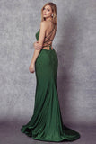 Juliet Beaded Lace-Up Back Mermaid Gown 276 - Rosa Apparel