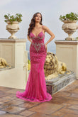 Juliet Beaded Mesh Mermaid Gown with Ornate Bodice JT2709T