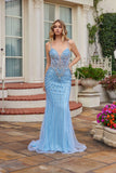 Juliet Beaded Mesh Mermaid Gown with Ornate Bodice JT2709T