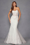 Juliet Elegant Lace Sleeveless Mermaid Bridal Gown JT2481UW - Rosa Apparel