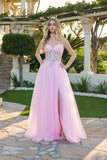 Juliet Floral Embellished Gown with Matching Choker JT2682A Baby Pink