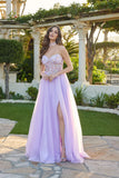 Juliet Floral Embellished Gown with Matching Choker JT2682A Lilac