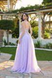 Juliet Floral Embellished Gown with Matching Choker JT2682A Lilac